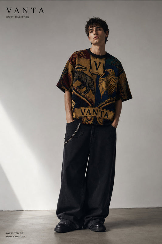 VANTA x FORGE "Heraldic Crest" Heavyweight Jacquard Tapestry Boxy Tee