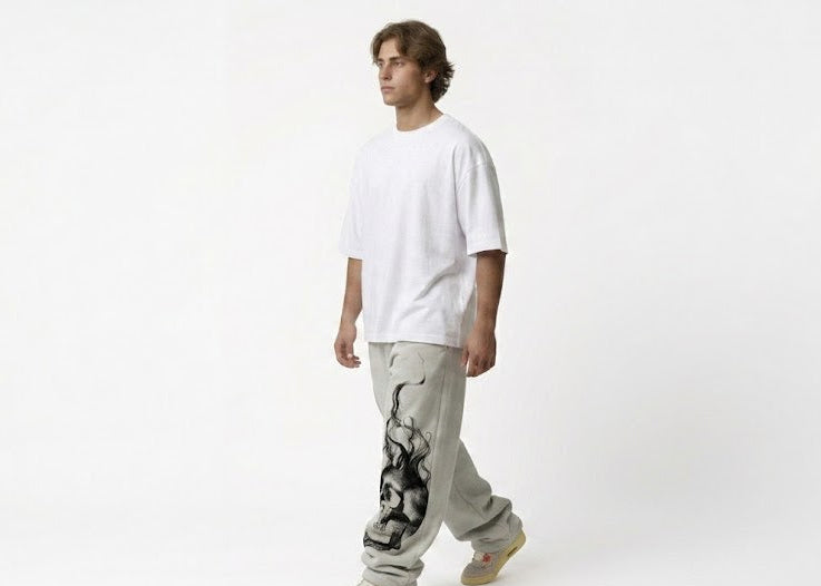 "Phantom Skull" Heavyweight Relaxed-Fit Sweatpants