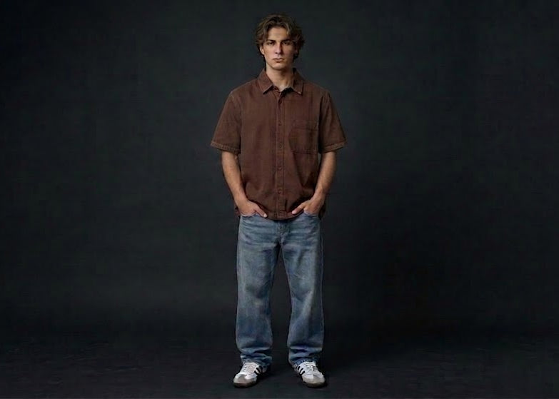 Heavyweight Textured Cotton Boxy Shirt in Earth Mocha