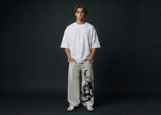 "Phantom Skull" Heavyweight Relaxed-Fit Sweatpants