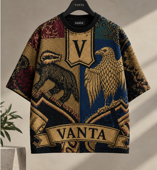 VANTA x FORGE "Heraldic Crest" Heavyweight Jacquard Tapestry Boxy Tee